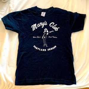 Mary’s Club Vintage Black T-Shirt Portland Oregon